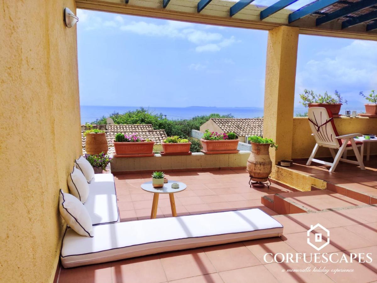Vila Mira El Mar By Corfuescapes Barbati Exteriér fotografie